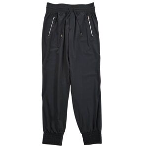 Athleta Black Camden‎ Cargo Lifestyle Travel Work Pants Joggers Zip Pockets sz 0